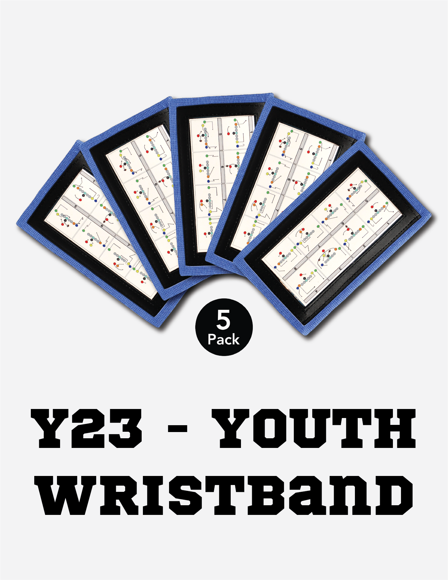 4 Man Flag Football plays, playbooks, wristbands and play